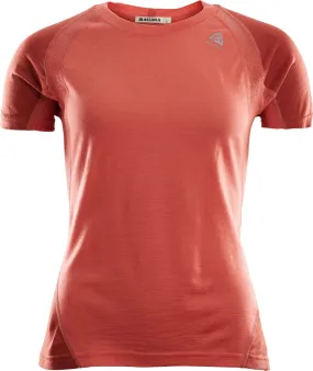 Aclima Women&#x27;s LightWool Sports T-shirt Burnt Sienna/Red Ochre | Buy Aclima Women&#x27;s LightWool Sports T-shirt Burnt Sienna/Red Ochre here | Outnorth