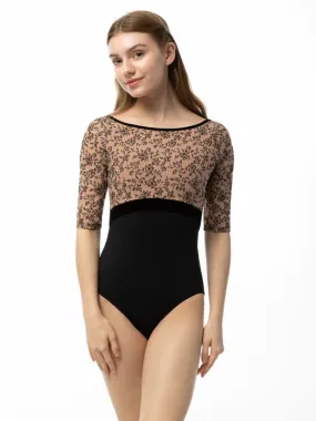 Adult Darling Bateau Neck 3/4 Sleeve Leotard