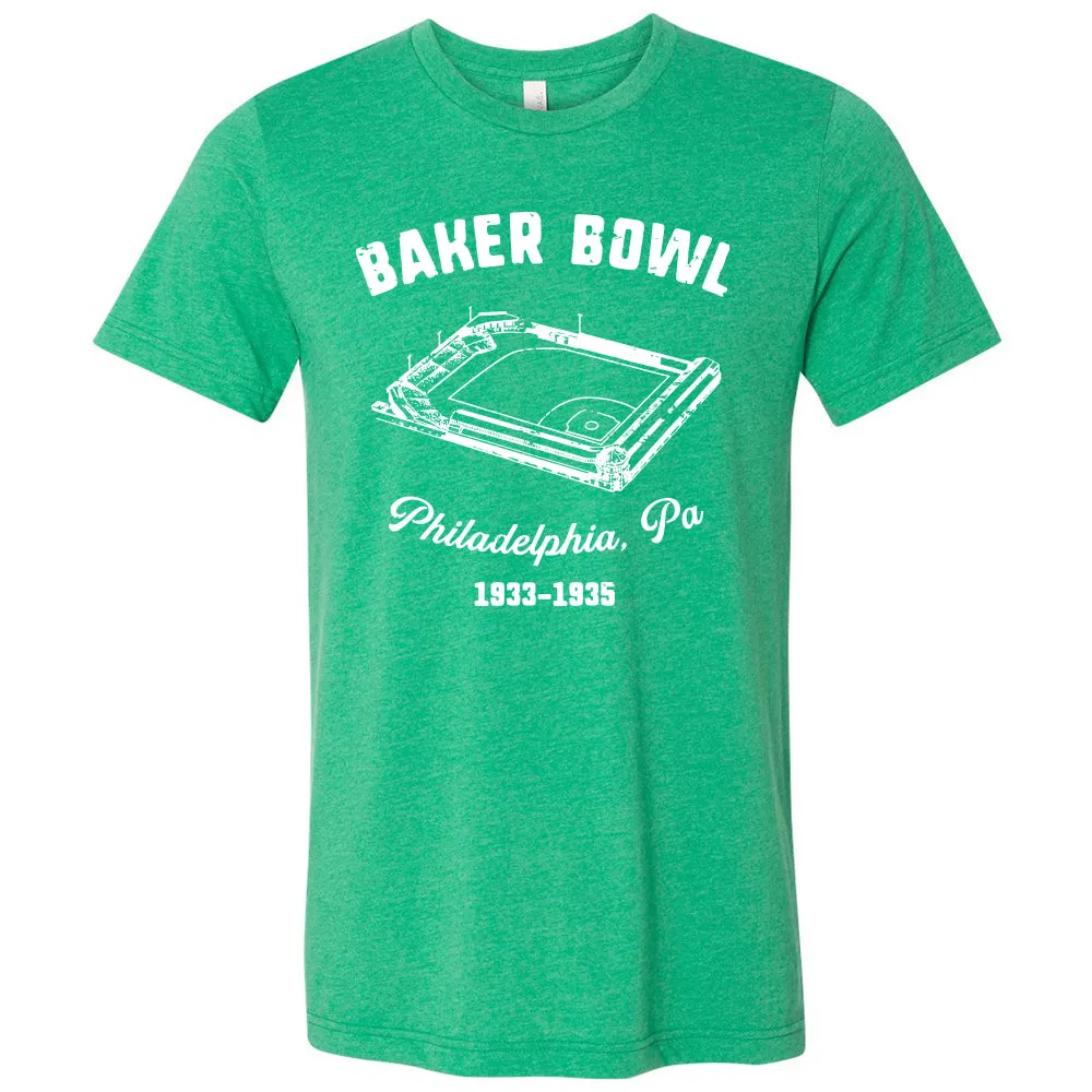 Baker Bowl T Shirt | Baker Bowl Heather Kelly T Shirt