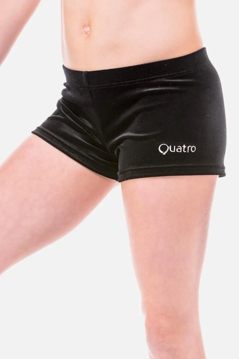 Black Velour Shorts