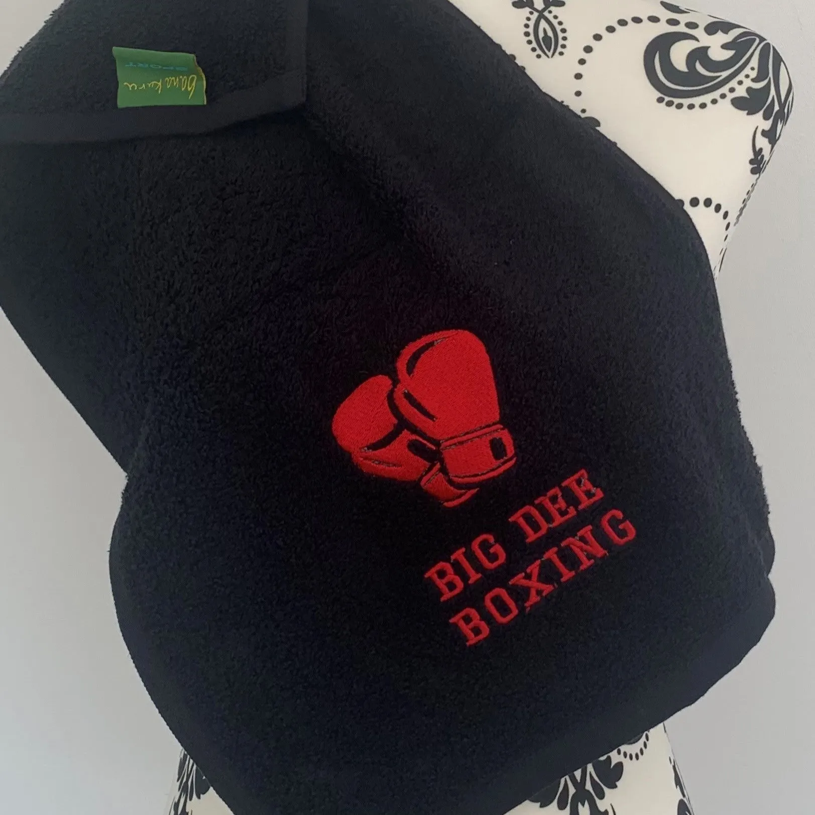 Boxing Gloves Gym Towel - Personalised