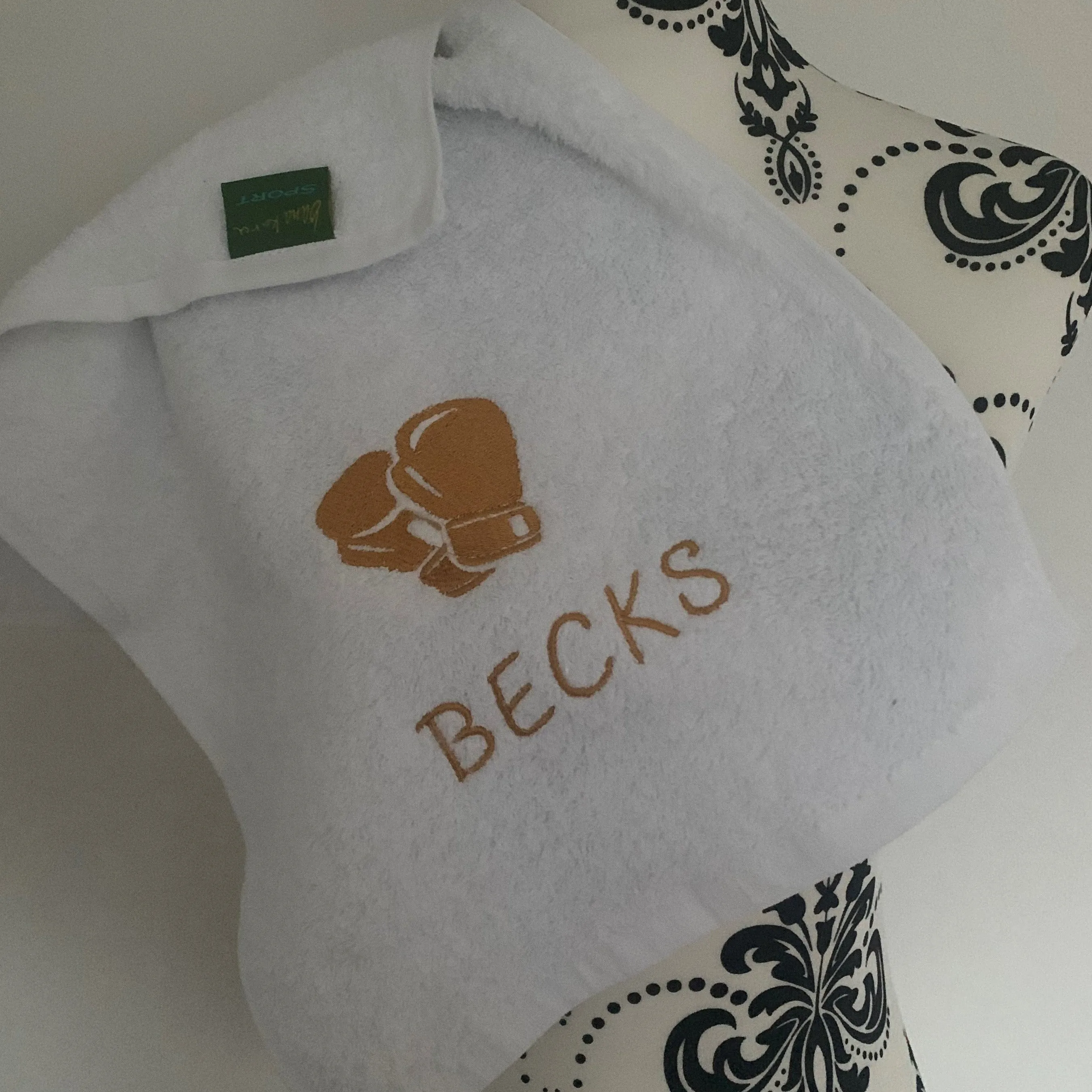 Boxing Gloves Gym Towel - Personalised