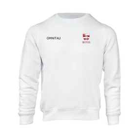 Broughton House Team Sports Organic Cotton Sweatshirt - White