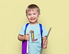 BTS| Personalized First Day of School T-Shirt - Custom Pencil Initial Design