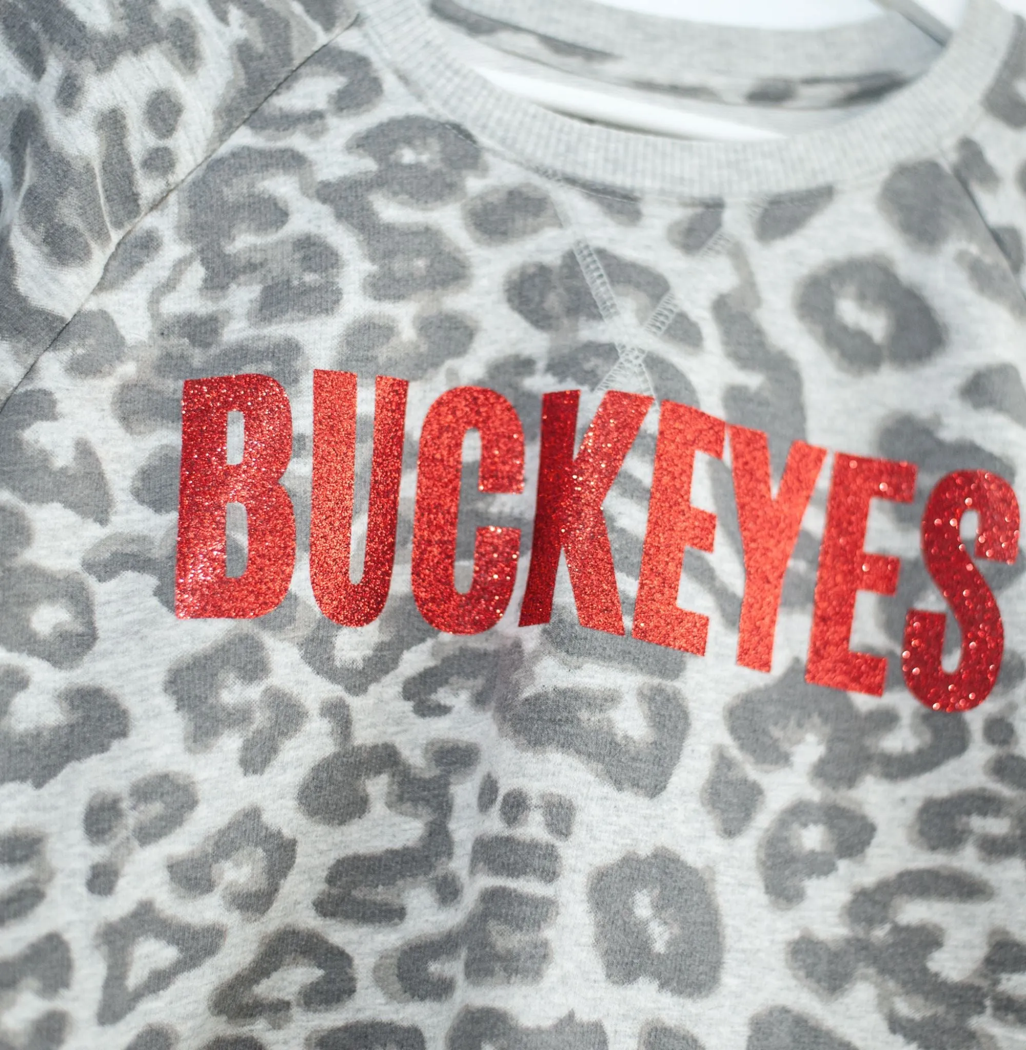 Buckeyes Leopard Rework Top