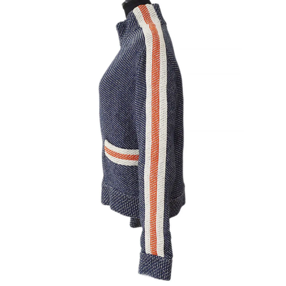 CHANEL 2002 Sports knitted zipped jacket #44