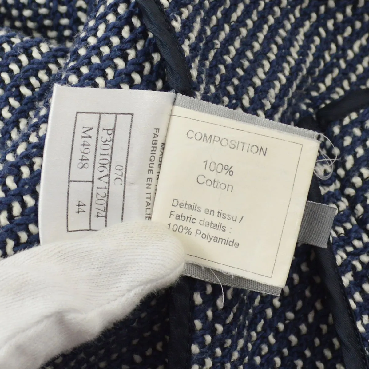 CHANEL 2002 Sports knitted zipped jacket #44
