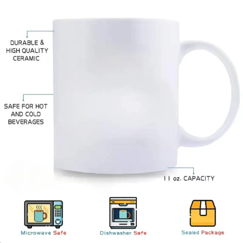 Funny Cat Coffee Lover Ceramic Mug – 'Touch My Coffee' Humorous Design, Reusable & Dishwasher Safe, BPA-Free,
