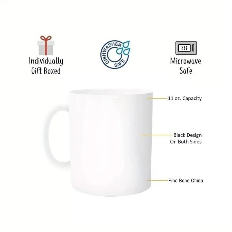 Funny Cat Coffee Lover Ceramic Mug – 'Touch My Coffee' Humorous Design, Reusable & Dishwasher Safe, BPA-Free,