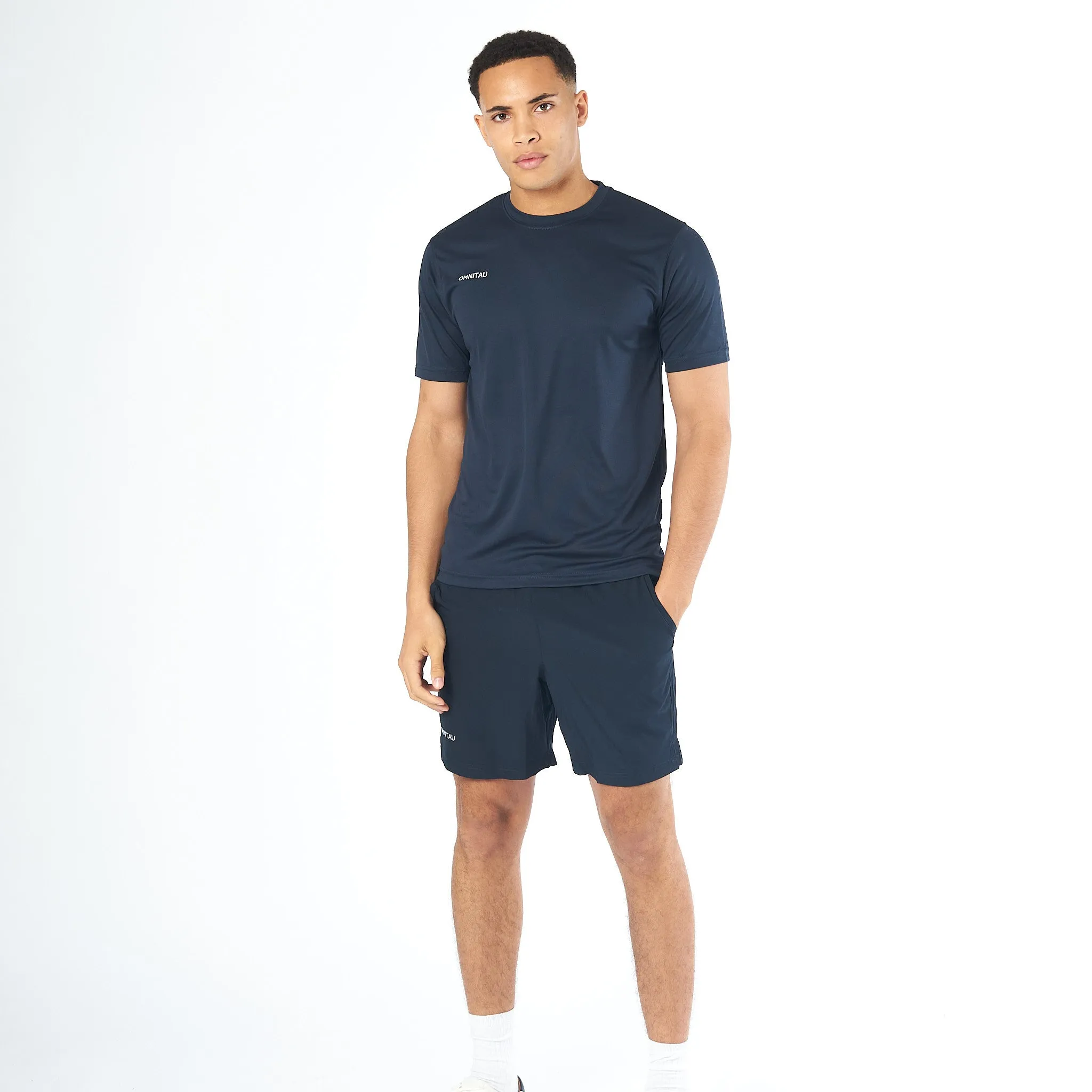 Omnitau Men's Core Athletics Shorts - Navy