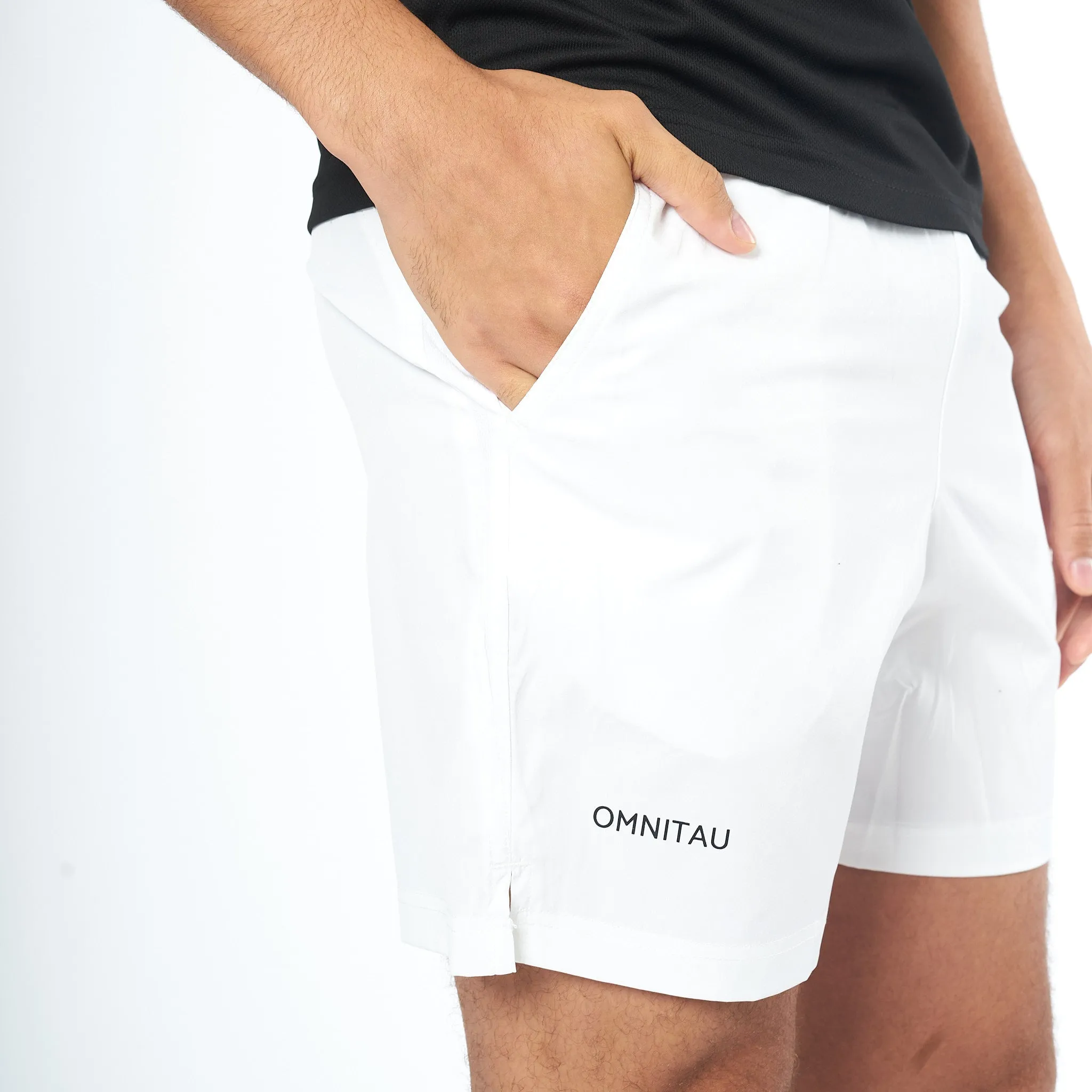 Omnitau Men's Core Athletics Shorts - White