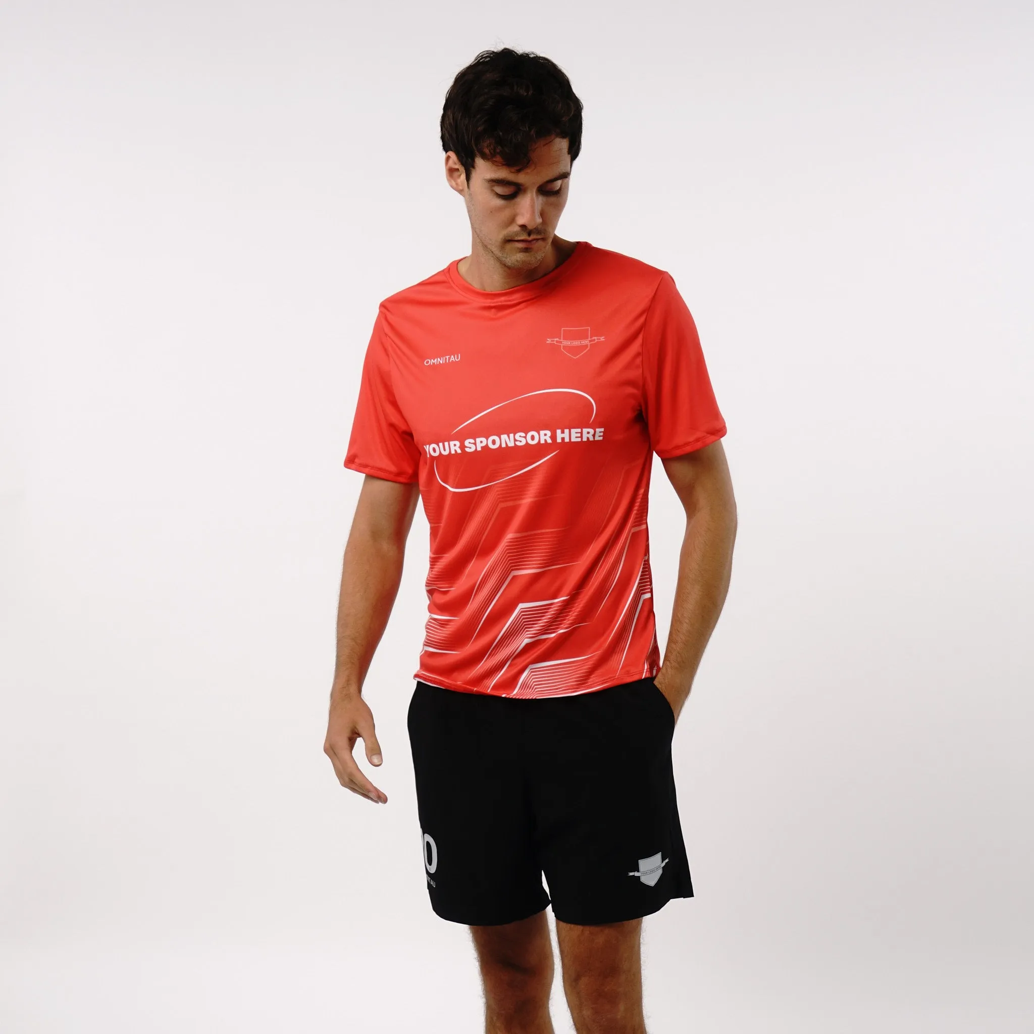 Omnitau Men's Core Football Shorts - Black