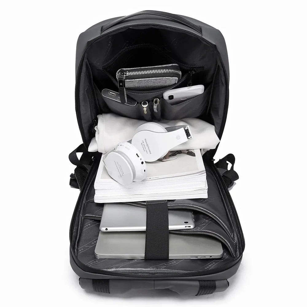 School Smart Anti Theft Waterproof Laptop 15.6 Backpack with USB Charging Port