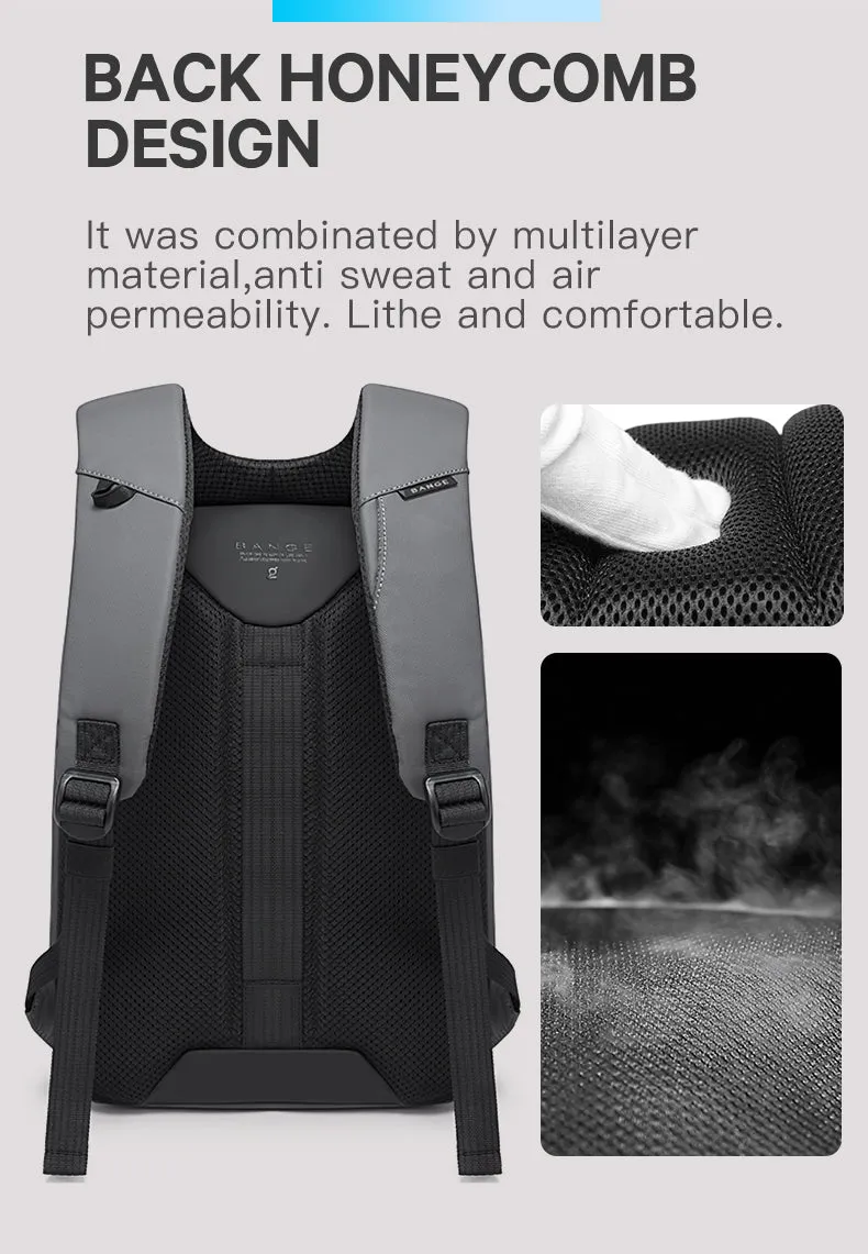 School Smart Anti Theft Waterproof Laptop 15.6 Backpack with USB Charging Port