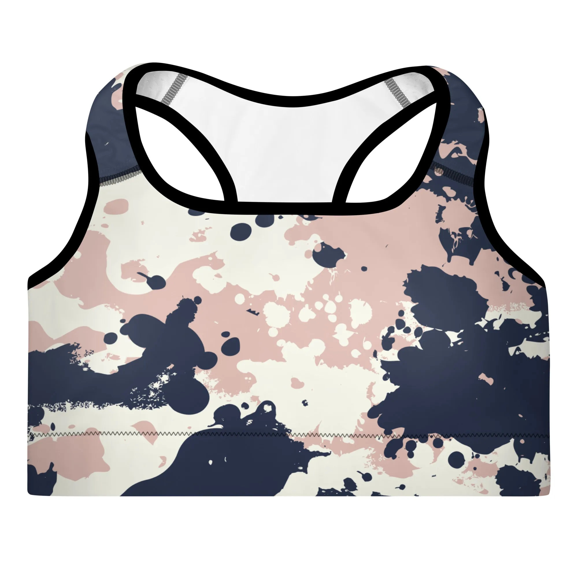 SPLATTERED COLLECTION Padded Sports Bra