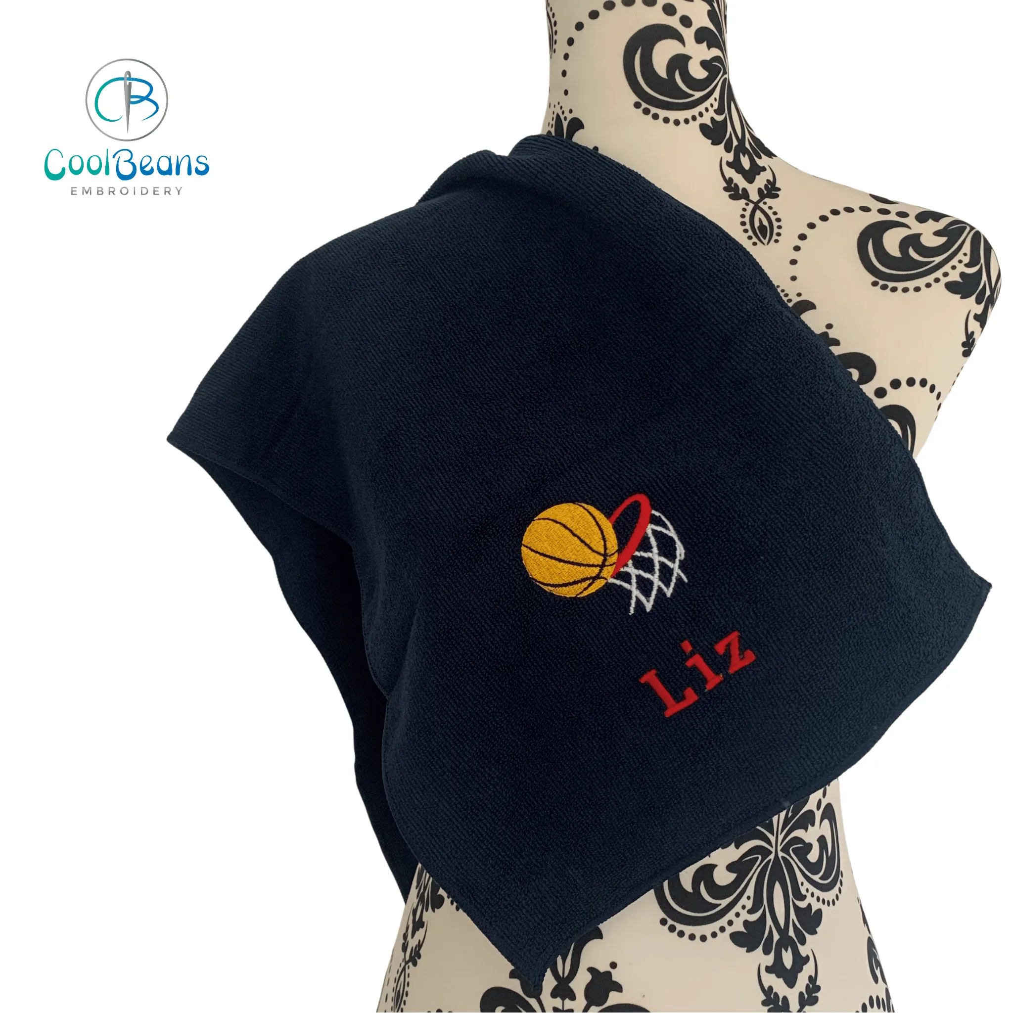 Sports - Basketball Microfibre Towel - Personalised