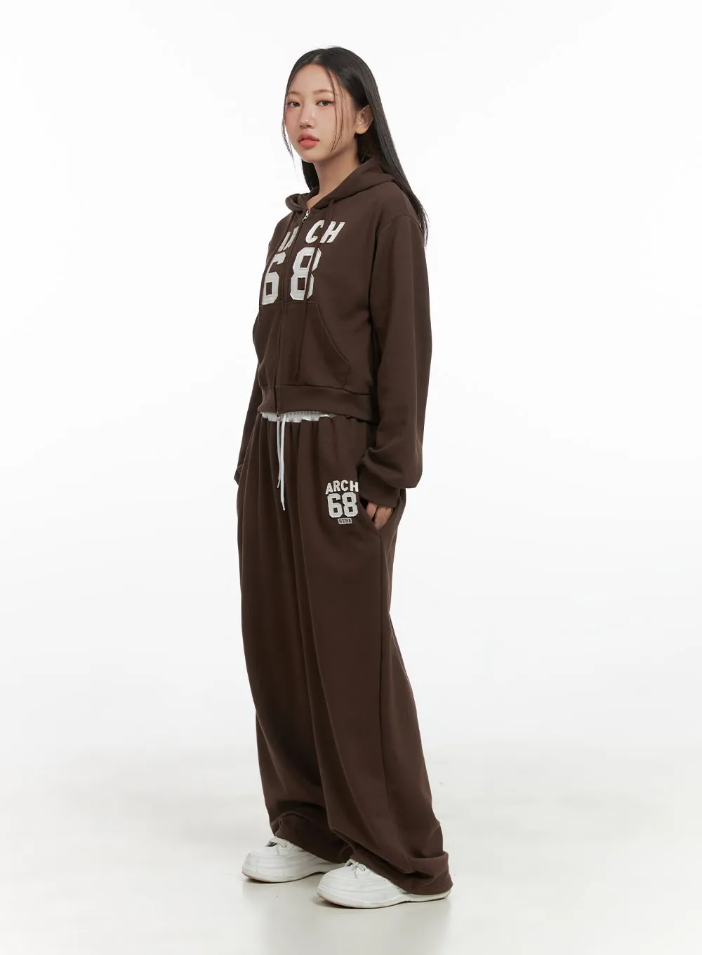 Sports Loose Fit Crop Sweatshirt CO402