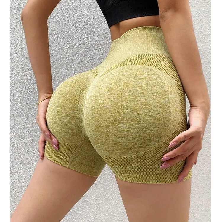 Toleet guys fits Women's High Waist Hip Sports Yoga Shorts