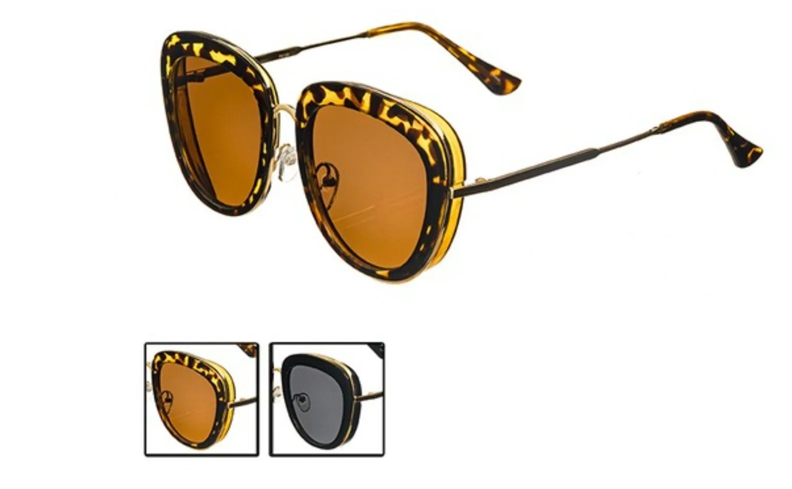 Unisex Black Smoke Sunglasses