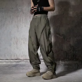 Wiaofellas  -  Brand Three Defenses Cargo Man Pants Summer Outdoors Techwaer Sports Nylon Pants Mens Baggy Running Casual Clothes