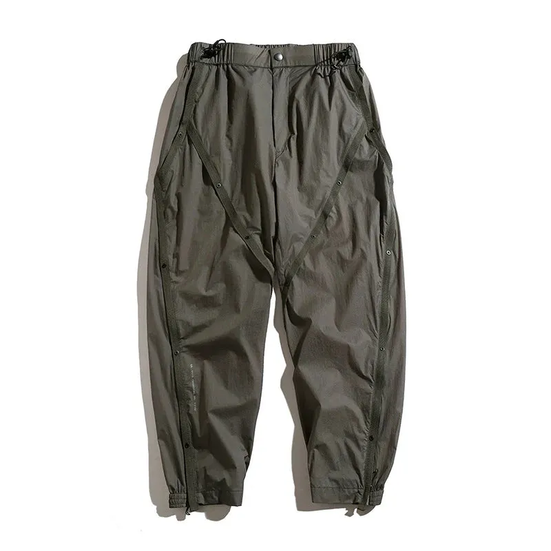 Wiaofellas  -  Brand Three Defenses Cargo Man Pants Summer Outdoors Techwaer Sports Nylon Pants Mens Baggy Running Casual Clothes
