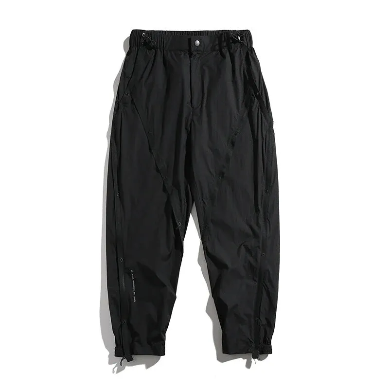 Wiaofellas  -  Brand Three Defenses Cargo Man Pants Summer Outdoors Techwaer Sports Nylon Pants Mens Baggy Running Casual Clothes