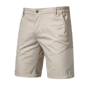 Wiaofellas  -  Men's New Summer Casual Shorts Straight Slim Five-quarter Pants Large Size Solid Color Sports Shorts