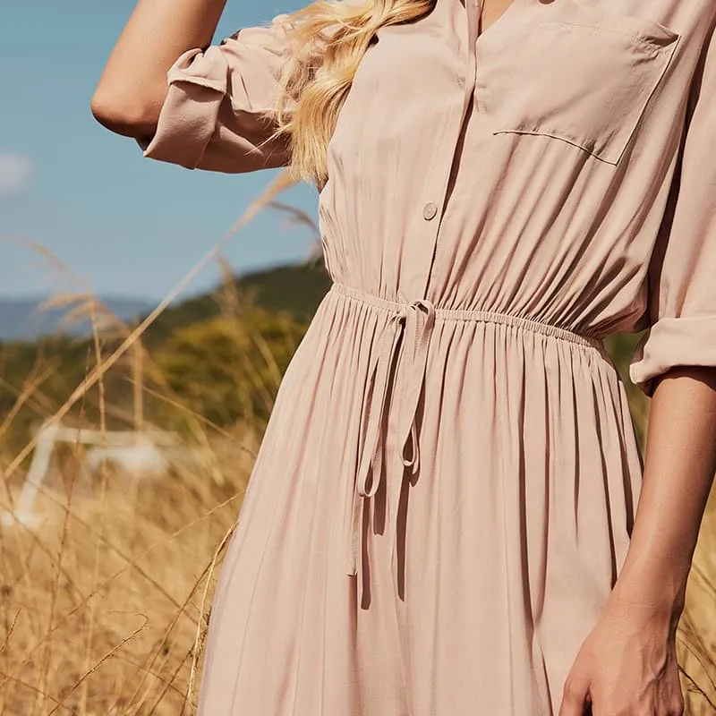 Women's three-quarter sleeve wide-leg jumpsuit